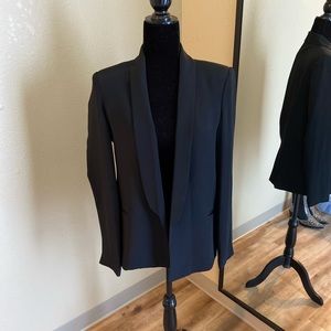 Black Satin Blazer